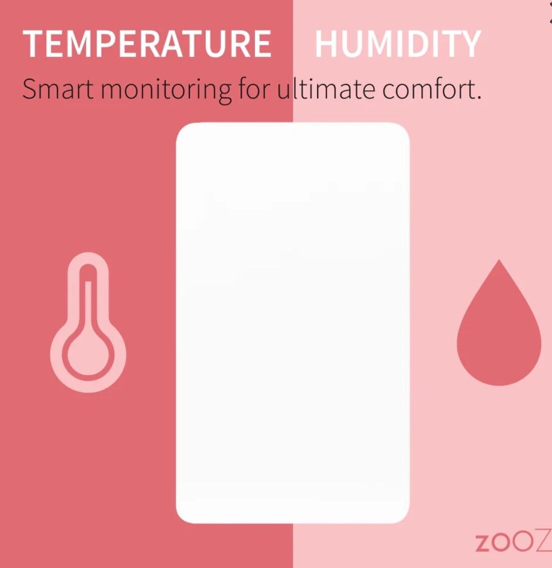 ZOOZ 800 SERIES Z-WAVE XS TEMPERATURE | HUMIDITY SENSOR ZSE44 800LREU