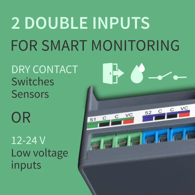 Zooz 800 Series Z-Wave Universal Relay ZEN17 800LR with 2 NO & NC Relays (20A, 10A)