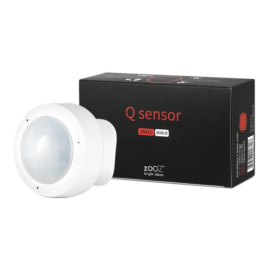 Zooz Q Sensor Motion, Temp, Humidity, Light 800 Series Z-Wave ZSE11 800LR