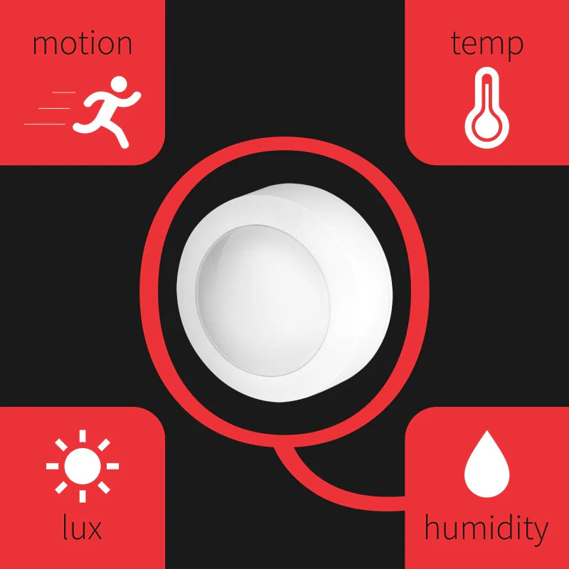 Zooz Q Sensor Motion, Temp, Humidity, Light 800 Series Z-Wave ZSE11 800LR
